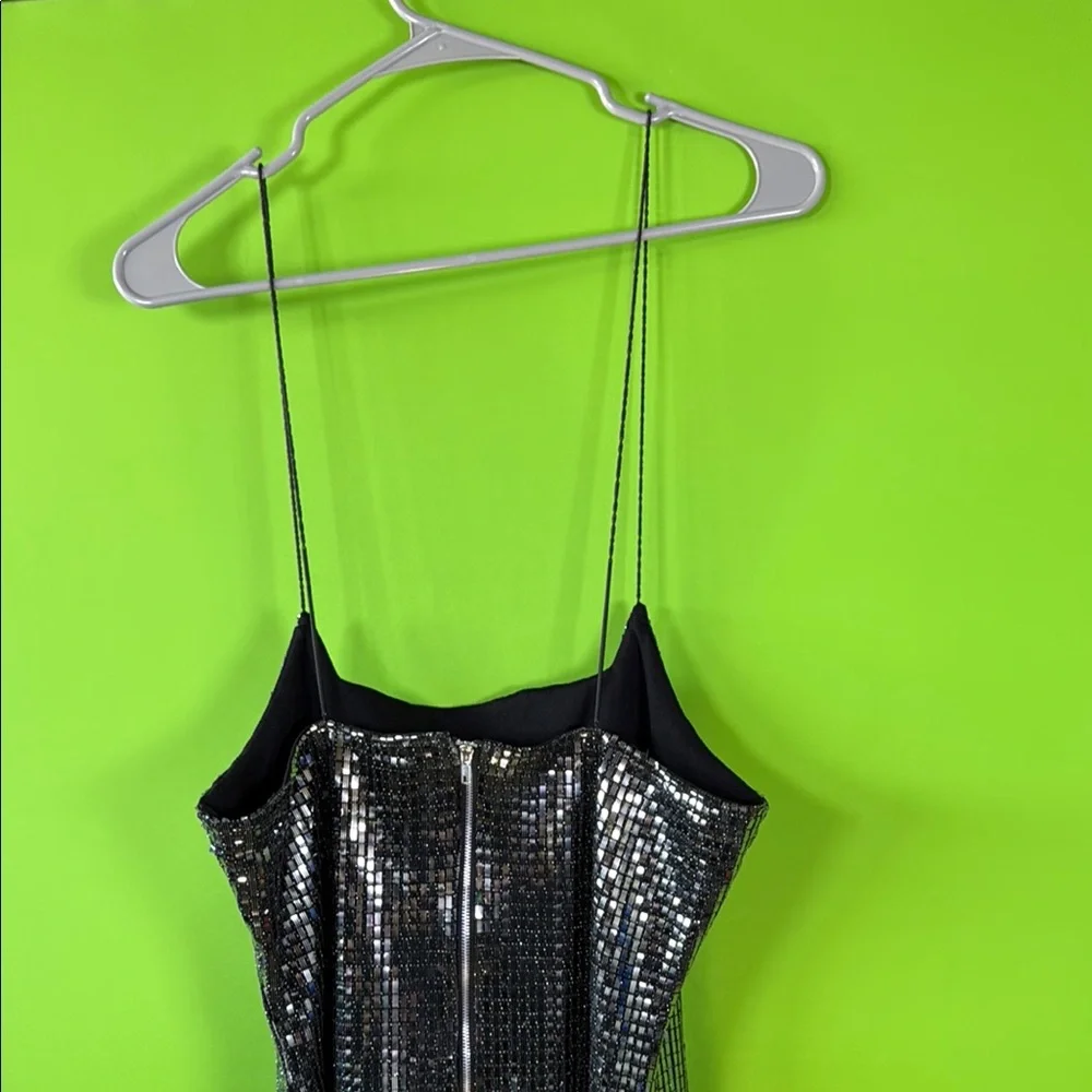 Almost Famous Silver Sequin Slip Mini Dress - Picture 7 of 11